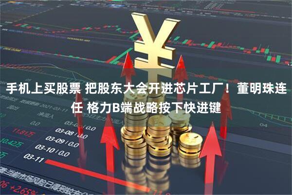 手机上买股票 把股东大会开进芯片工厂！董明珠连任 格力B端战略按下快进键